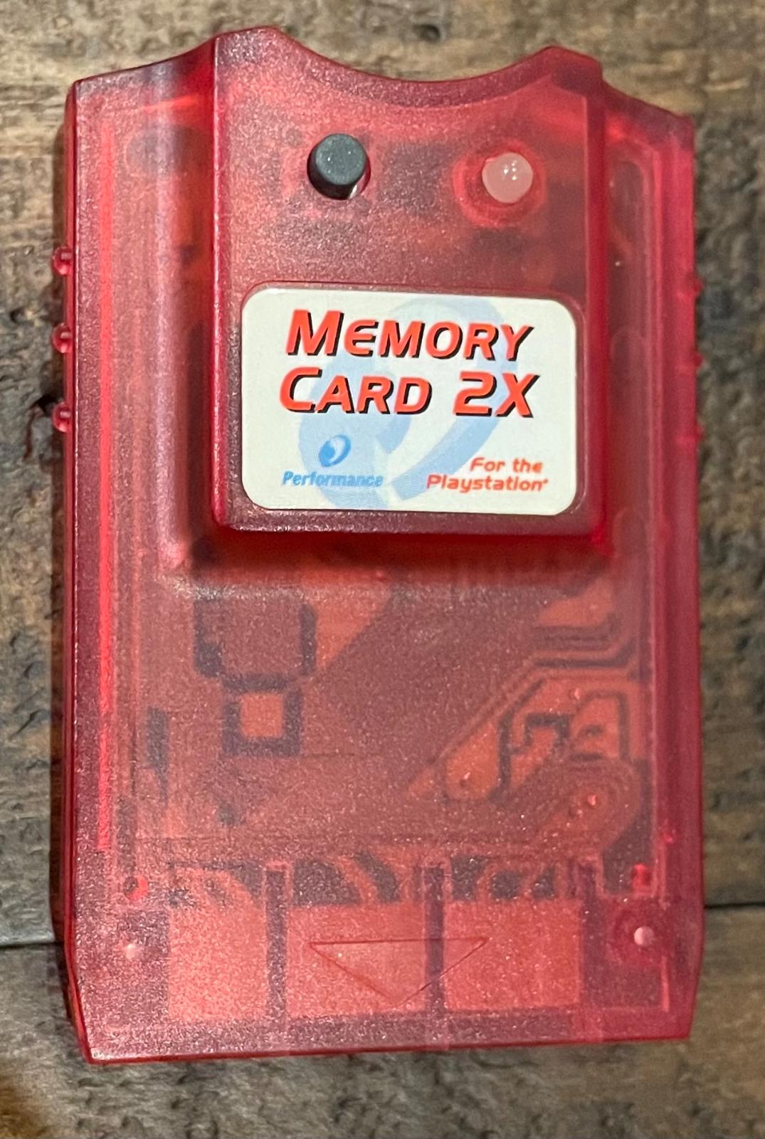 Memory Card [Performance 2x - Red] - Playstation