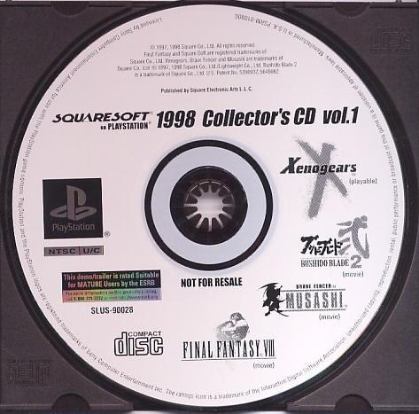 Buy Sell Trade - Squaresoft on Playstation 1998 Collector's CD Vol. 1 - Video Game - Playstation