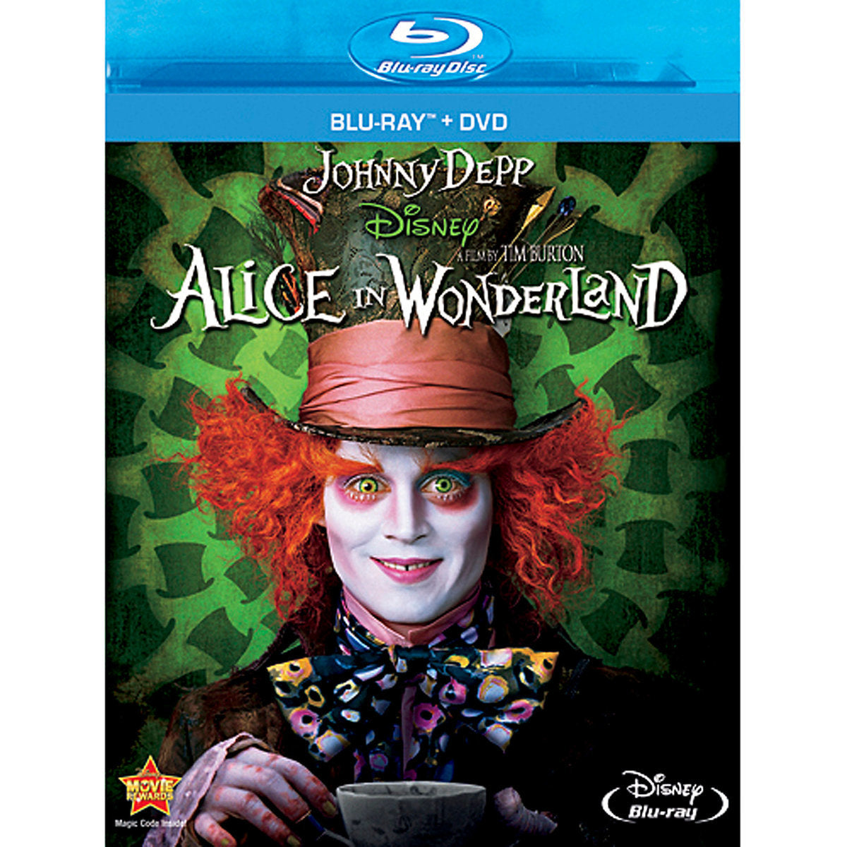 ALICE IN WONDERLAND  JOHNNY DEPP - Blu-ray
