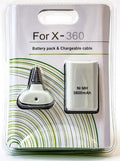 Xbox 360 Play N Charge Kit Battery and Charging cable - White - Xbox 360
