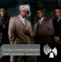 PUBLIC ANNOUNCEMENT  DON'T HOLD BACK - CD