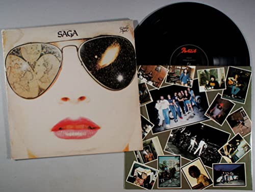 SAGA-WORLDS APART -VG-GD - VINYL
