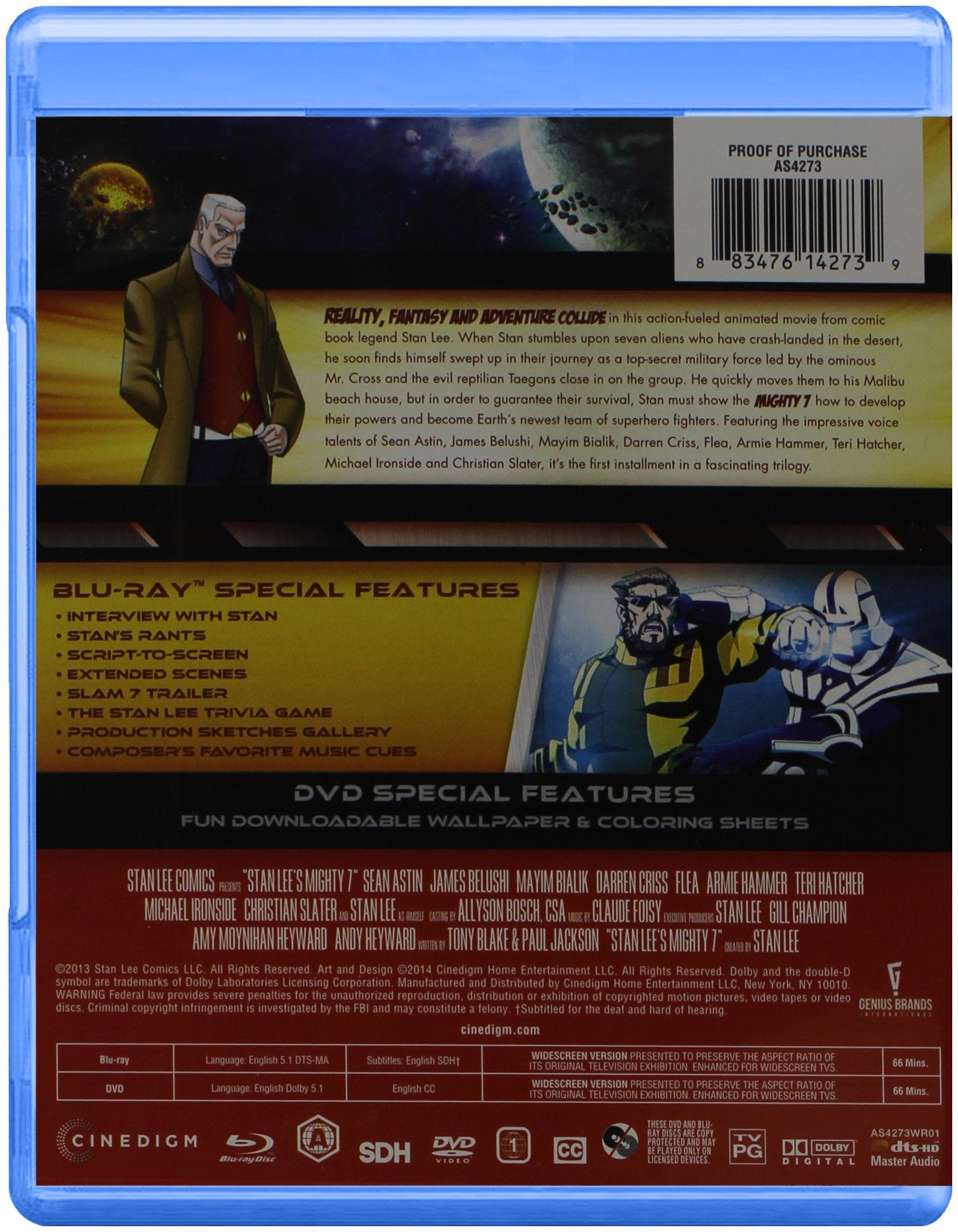 STAN LEE'S MIGHTY 7 BEGINNINGS - Blu-ray
