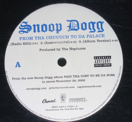 Snoop Dogg – From Tha Chuuuch To Da Palace GD GD - VINYL
