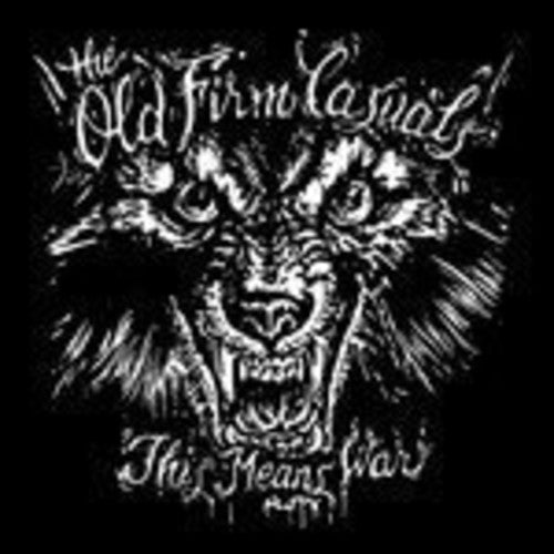The Old Firm Casuals ‎– This Means War (White Red Blue Splattered) VG VG - VINYL